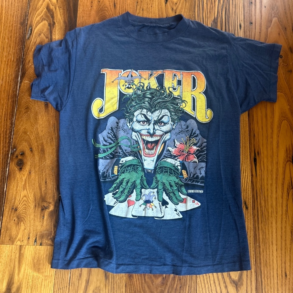 Vintage single stitch 1989 DC comics joker tee